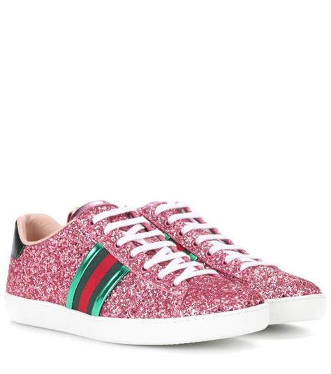 glitter gucci sneakers red and blue